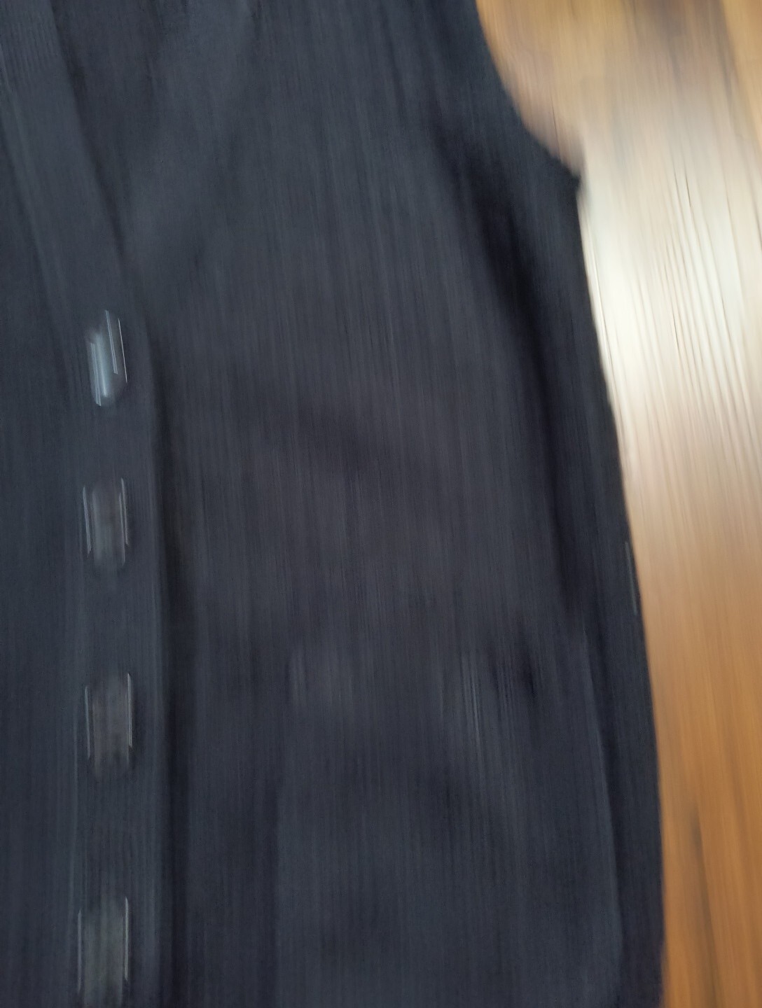 Vintage Marvin Turbo Orlon Acrylic Black Button Up Sweater Vest With Pockets USA
