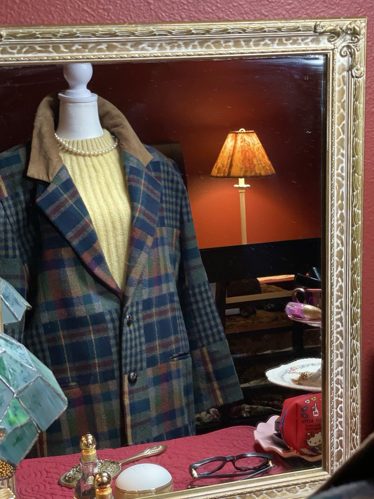 VTG80’s Laura Jefferies Patchwork Plaid Wool BlendBlazer Jacket Sz L Grandpacore
