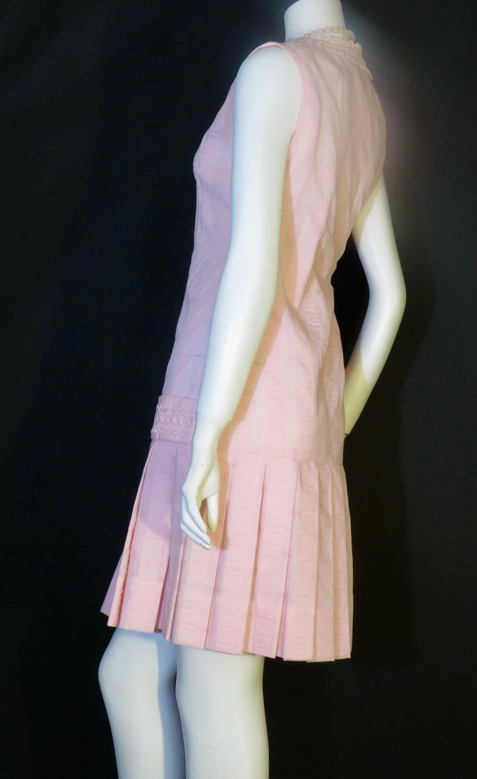 Pretty in Pink Vtg L’Aiglon Original 1960’s Dress M/L