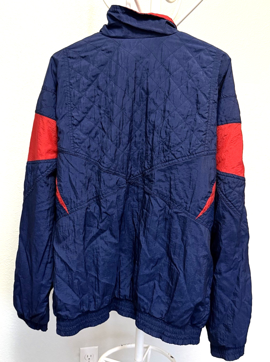 Vintage 80s 90s Nylon Track Suit Windbreaker Women Large Athleisure Lux Granny