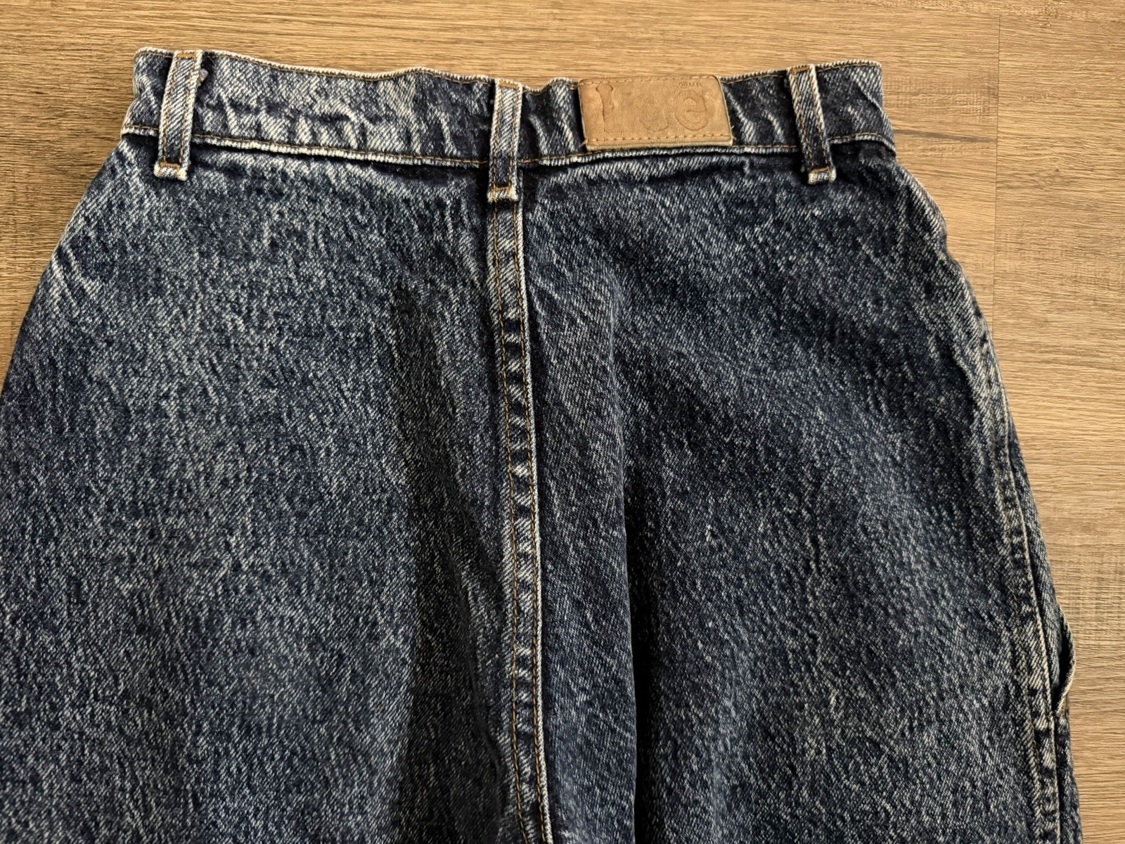 Lee Women’s Vintage High Waist Pleated Jeans 5 MED 25×32 Blue 100% Cotton