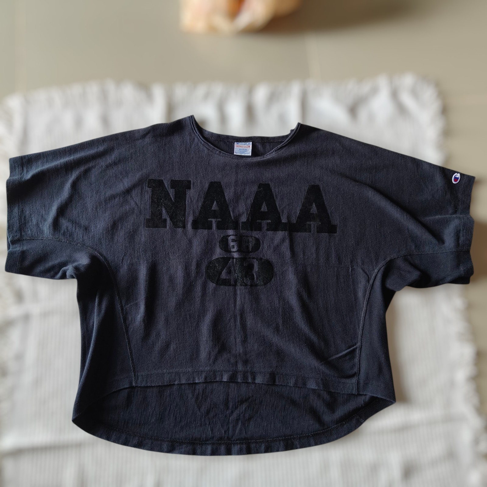 Vintage Champion Reverse Weave Heavyweight T-Shirt NAAA 66 Graphic M