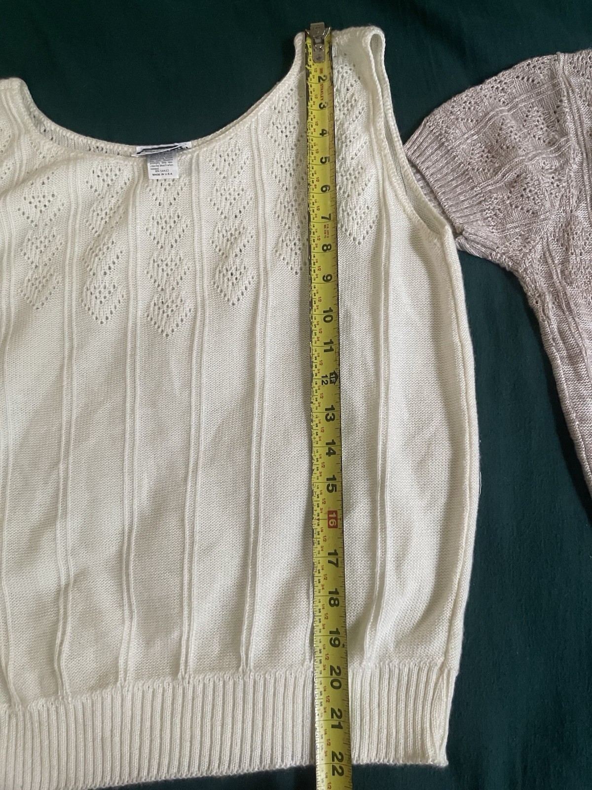 Lot Of 2 VTG Kenneth Too! Knit Tops Sweaters Sz Small Pls. See Photos & Read