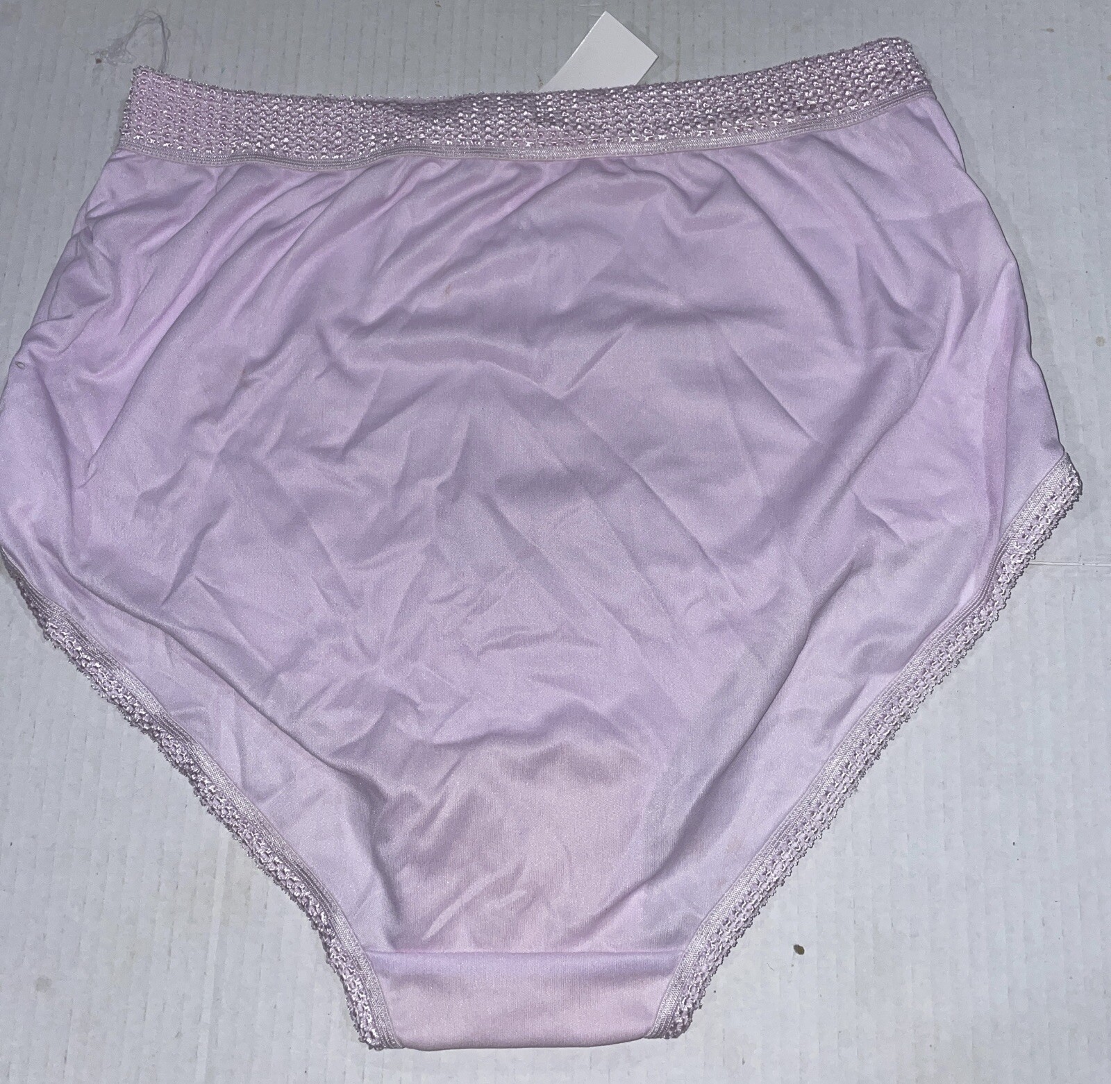 3-Vtg Sophia Nylon Panties Elastic Waist & Thigh Pink Purple Green XXXXL NWT