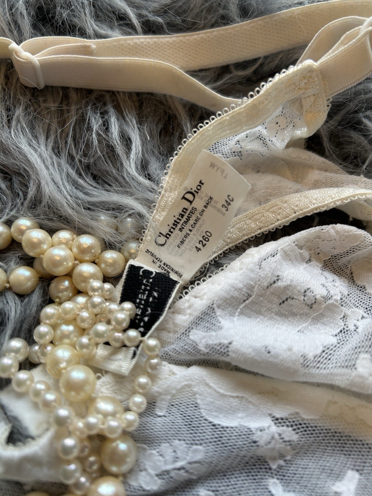 NOS Christian Dior Vintage Lace Bra & Panty Set floral lace price drop $249 VTG