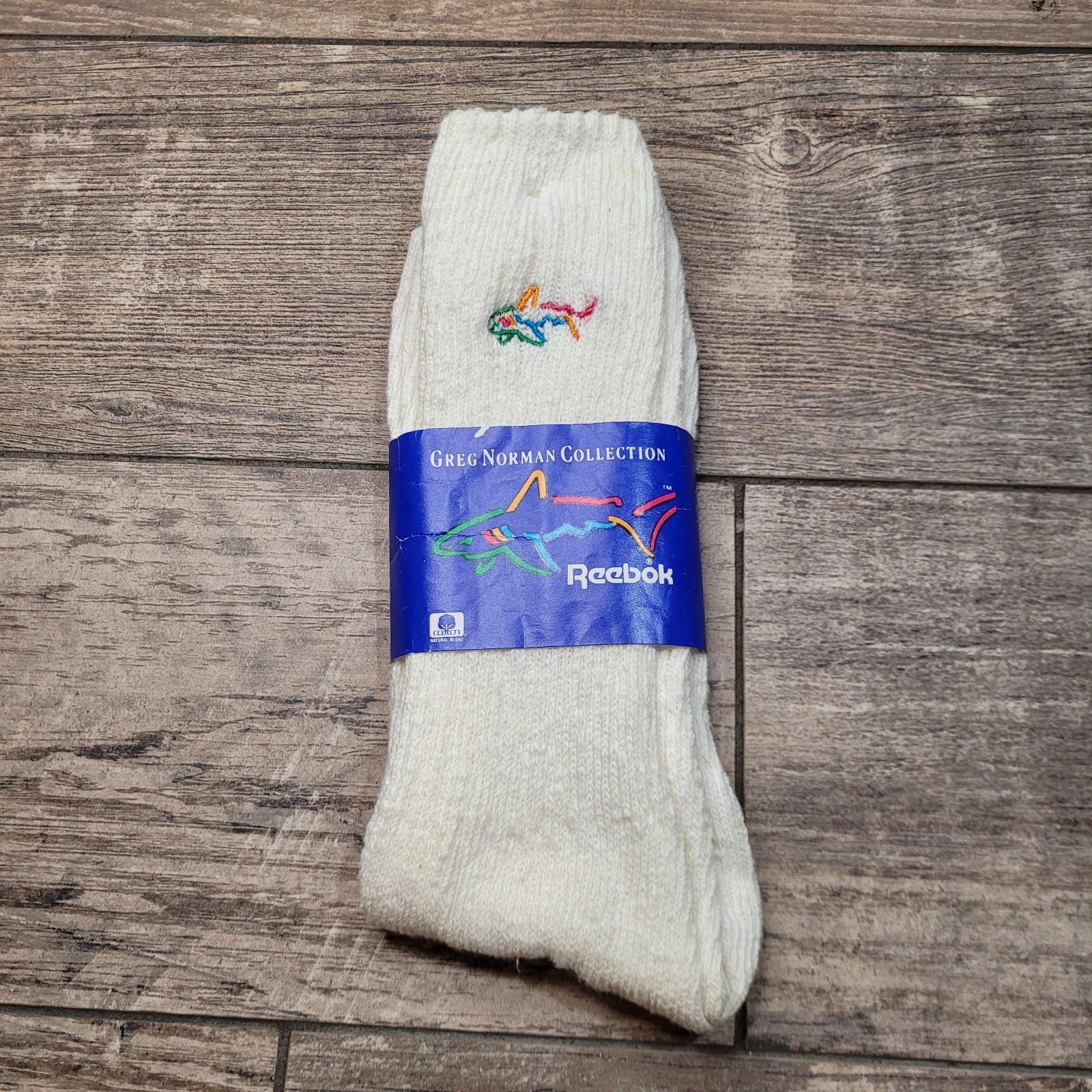 Vintage 1991 Greg Norman Reebok High Socks Shoe Size 7-13 Sock Size 10-13 90s