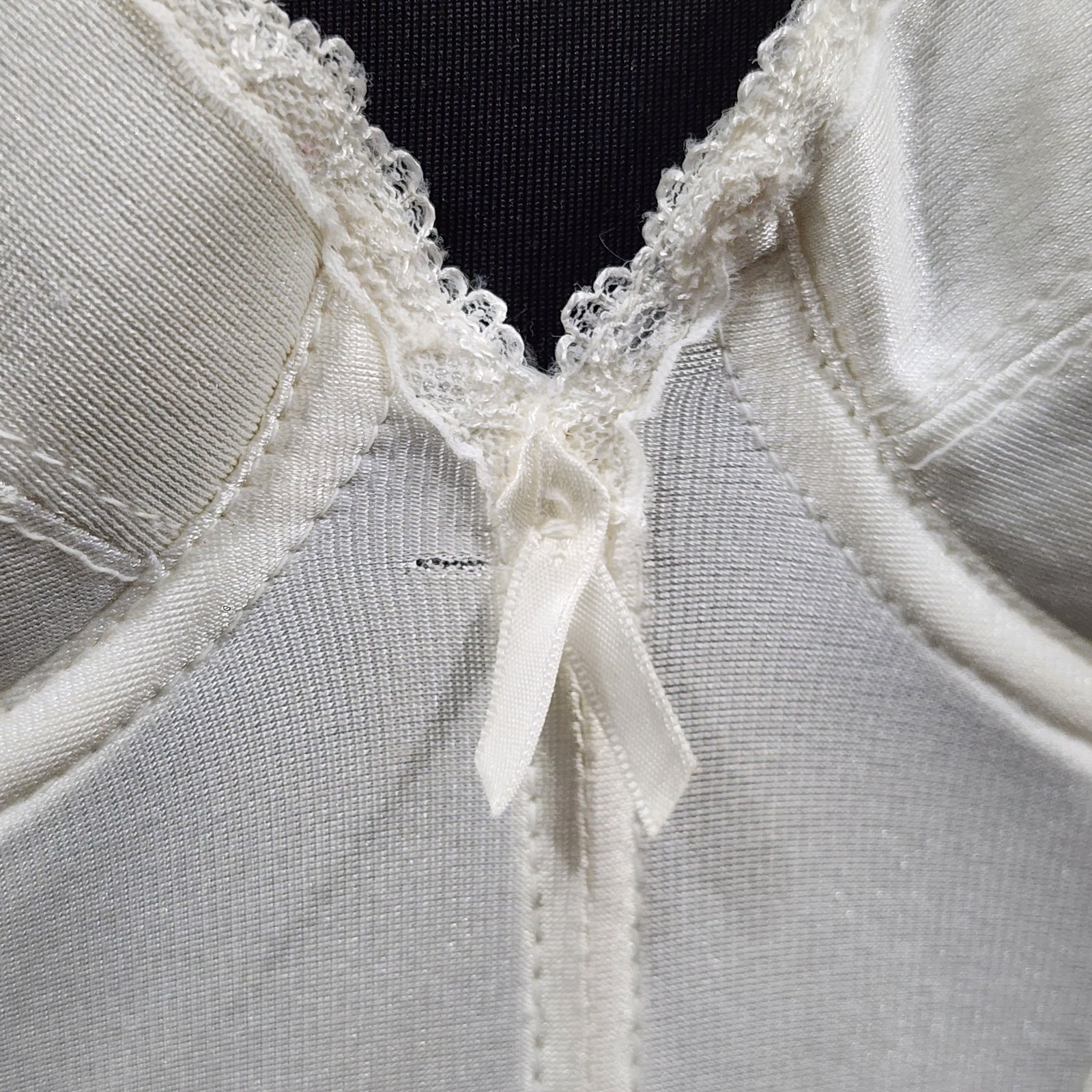 Vtg Backless by Smoothie Strapless Longline Bustier Bra Boned Low Back Ivory 36A