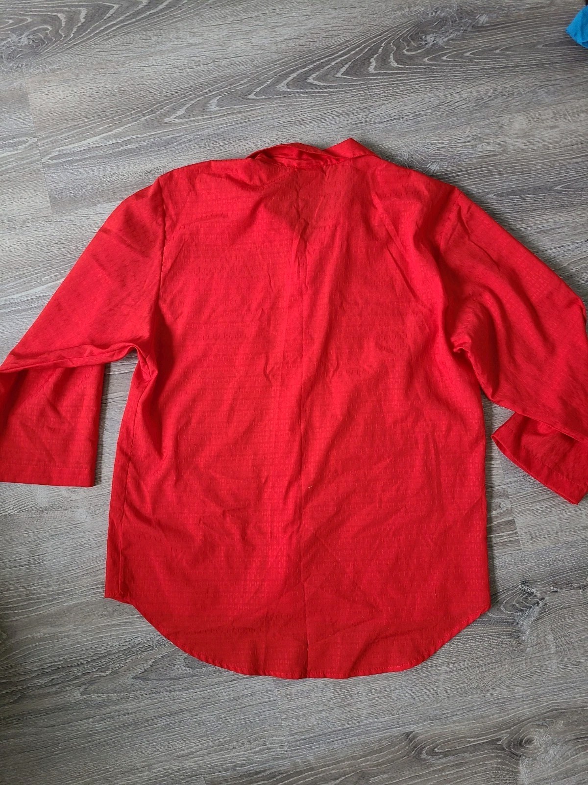 Vtg Bend Over Levi Strauss Women 12 Button Down Blouse 80s Sportswear Red Office