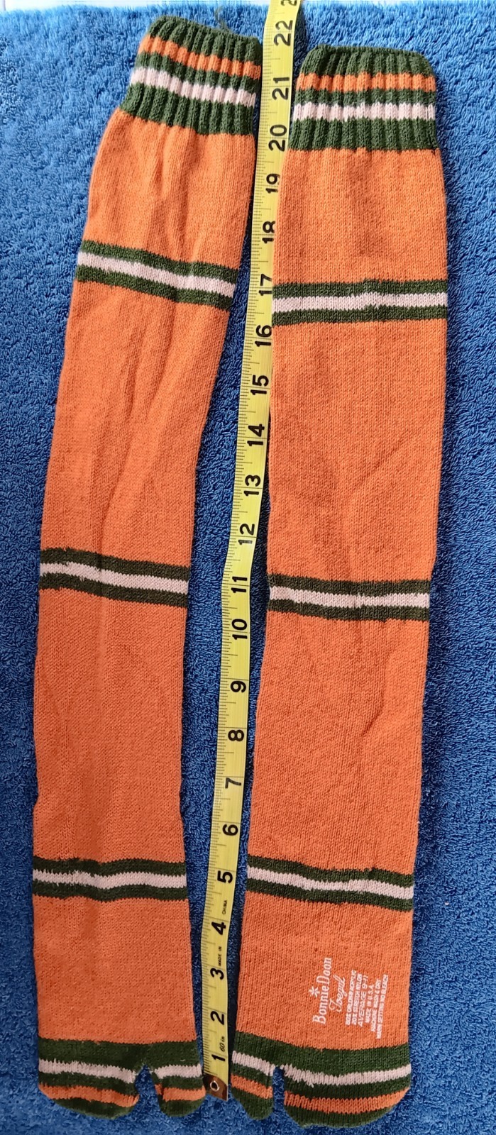 1970s Vtg Toegal Socks Tube Sox Knee Hi 9-11 Orlon Acrylic Nylon BONNIE DOON HTF