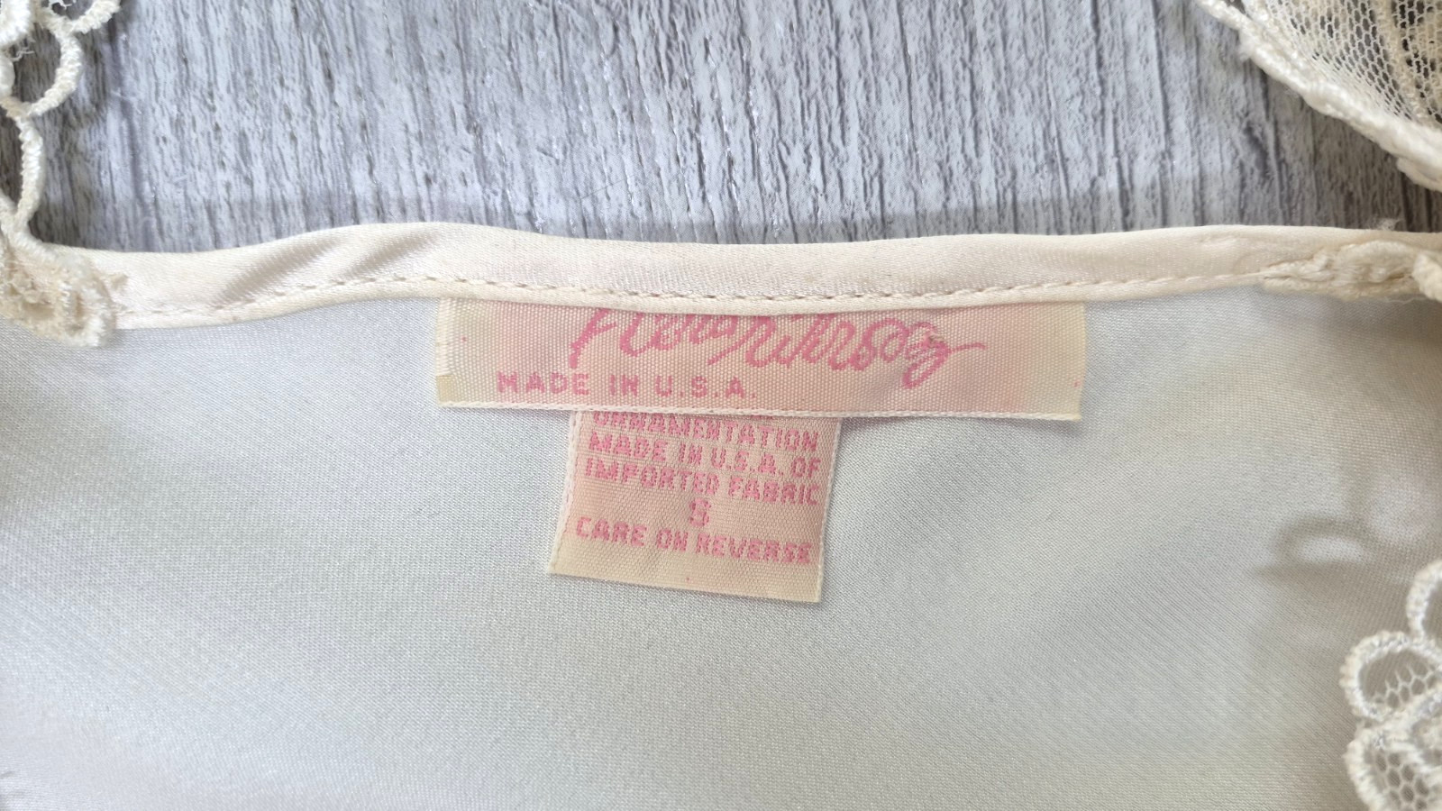 Vintage FLORA Nikrooz NIGHTGOWN Fairy Corset Top CHIFFON Satin Lace – Size S