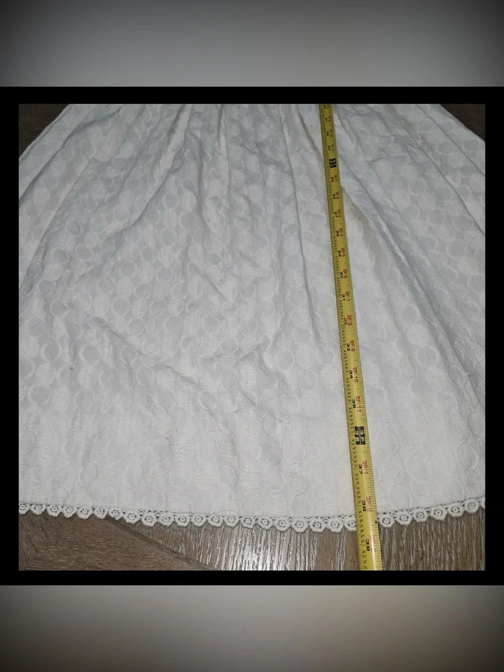 Vintage 1960s Maggi Maid of Lucerne swiss white Jacquard Fit & Flare Dress XS