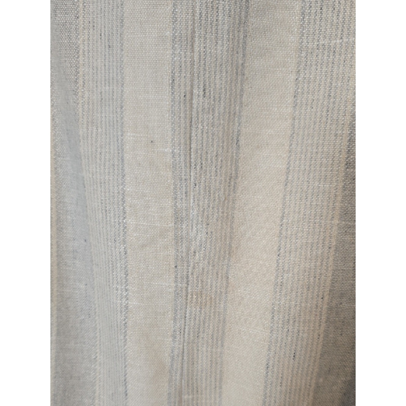 ROYCE LTD NY Vintage Cream and Light Gray Blue Striped Skirt Suit Set 10 NWT