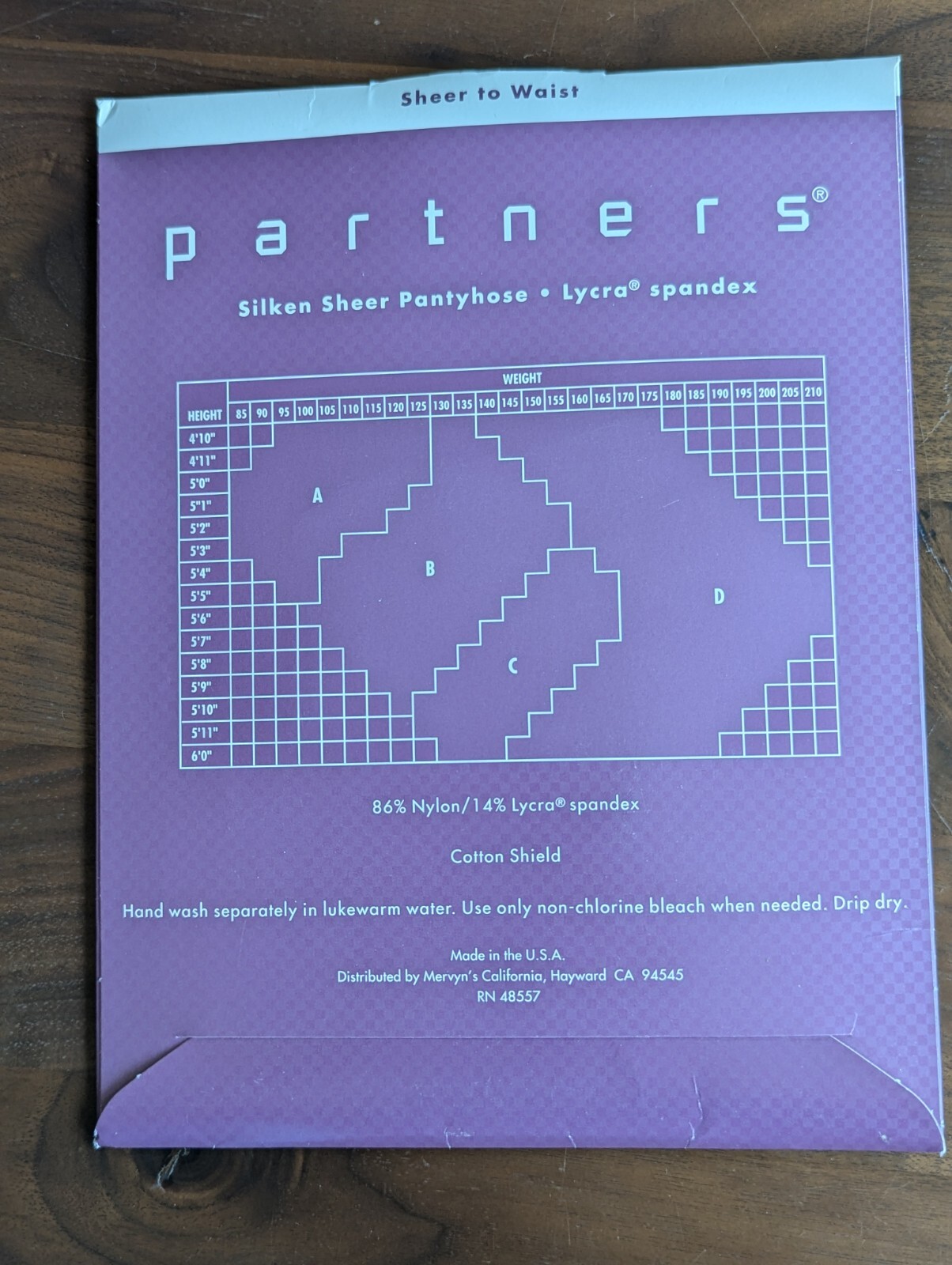 New Lot of 2 Partners Vintage Pantyhose Black Size B Sheer Nylon Lycra Cotton