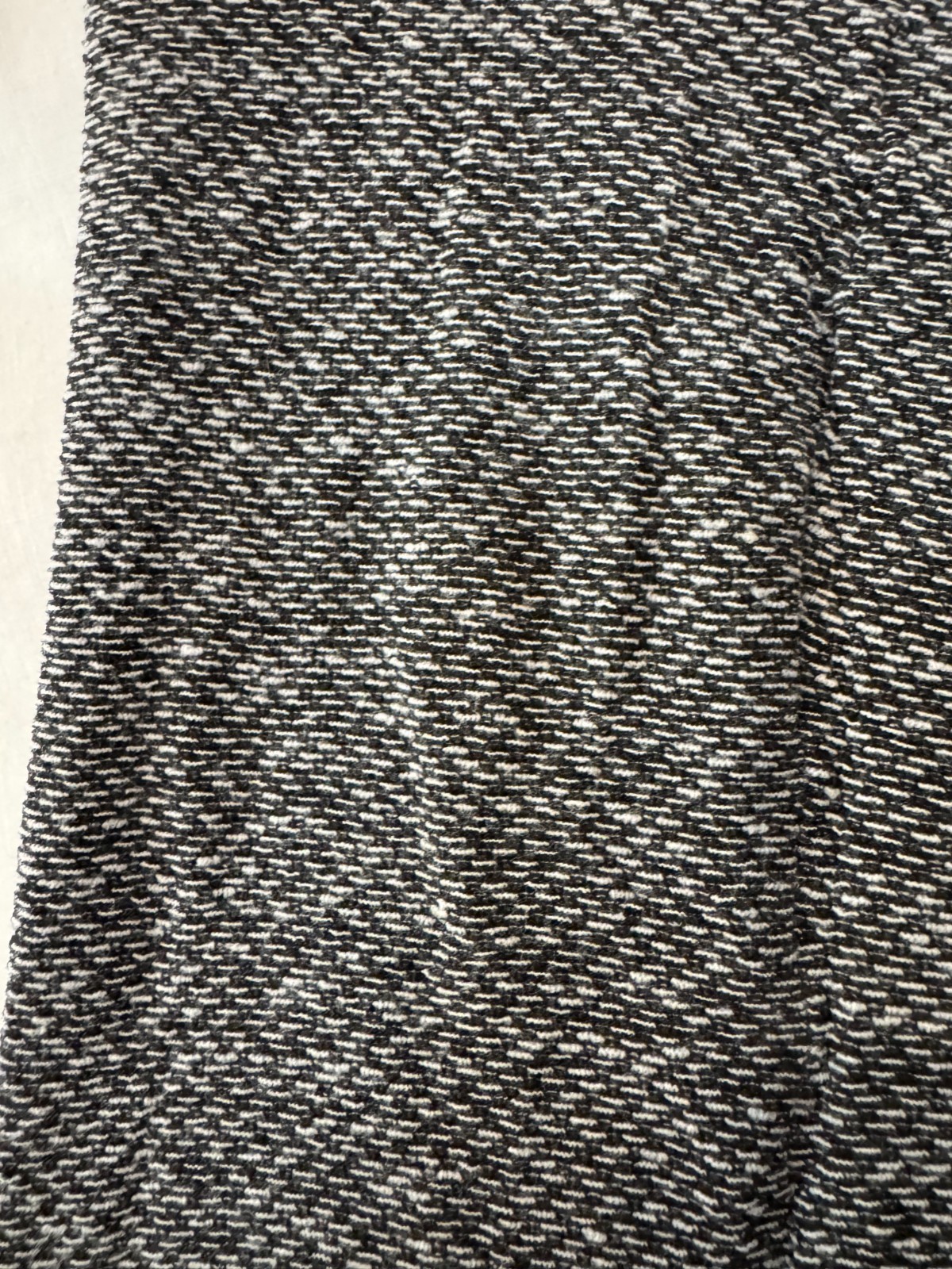 Vintage Donna Karan New York 138 Boucle Tweed Stockings Ivory/ Black Size Med (L