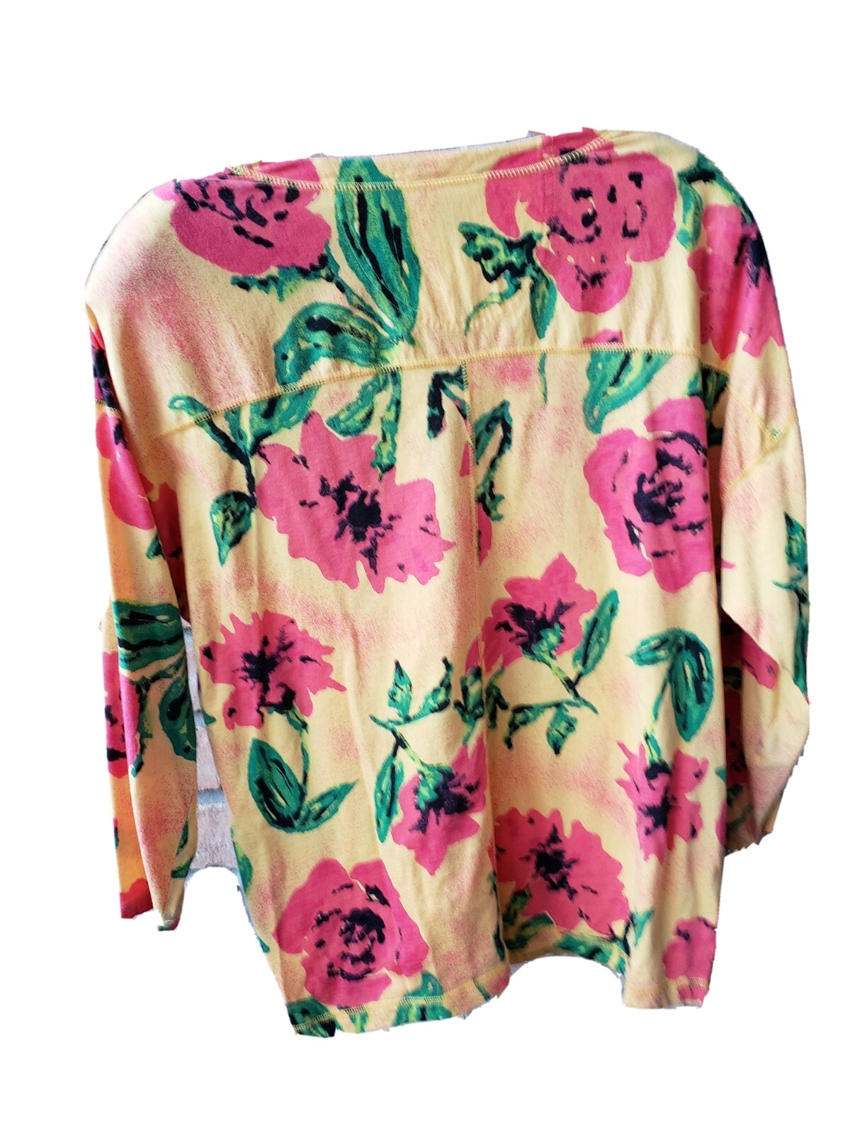 VTG 90s Carole Little Sport Large Multicolor Floral Print Twin Set Top Cardigan