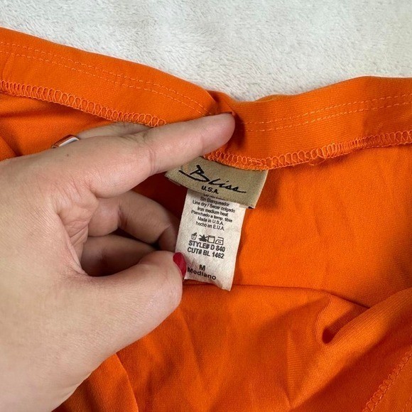 Bliss orange flowy asymmetrical tube top strapless dress Y2K vintage fairy boho