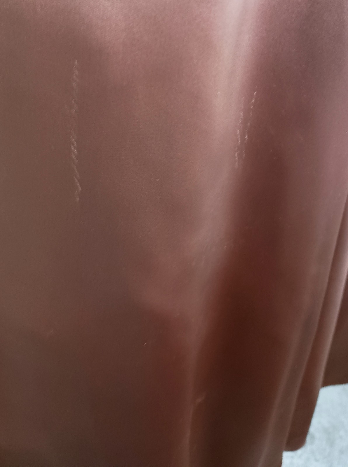 Vintage 50’s Gold Rayon Satin Shirtwaist Short Sleeve Dress & Belt Medium