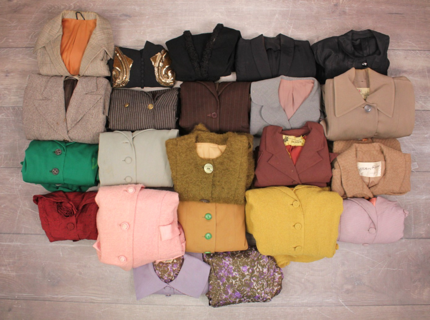 VTG Women’s 40s 50s Lot of 21 *AS IS* Suits & Jackets / Blazers Assorted Sizes
