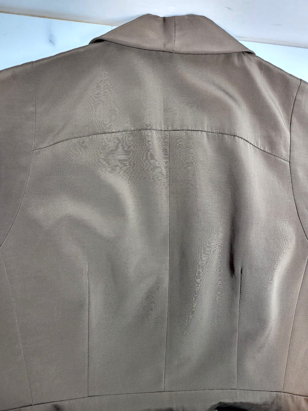 VTG Banana Republic Brown/Olive Double Breasted Fitted Vest Size 12 Academia