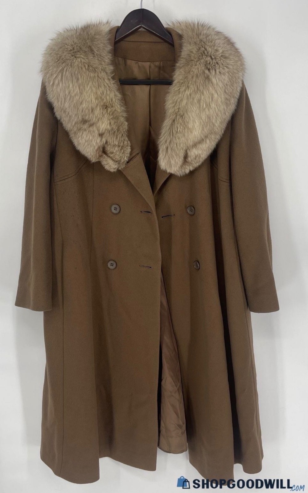 Denise for Windermere 70s Wool and Fur Collar Vintage Coat Size 20 Union Tag
