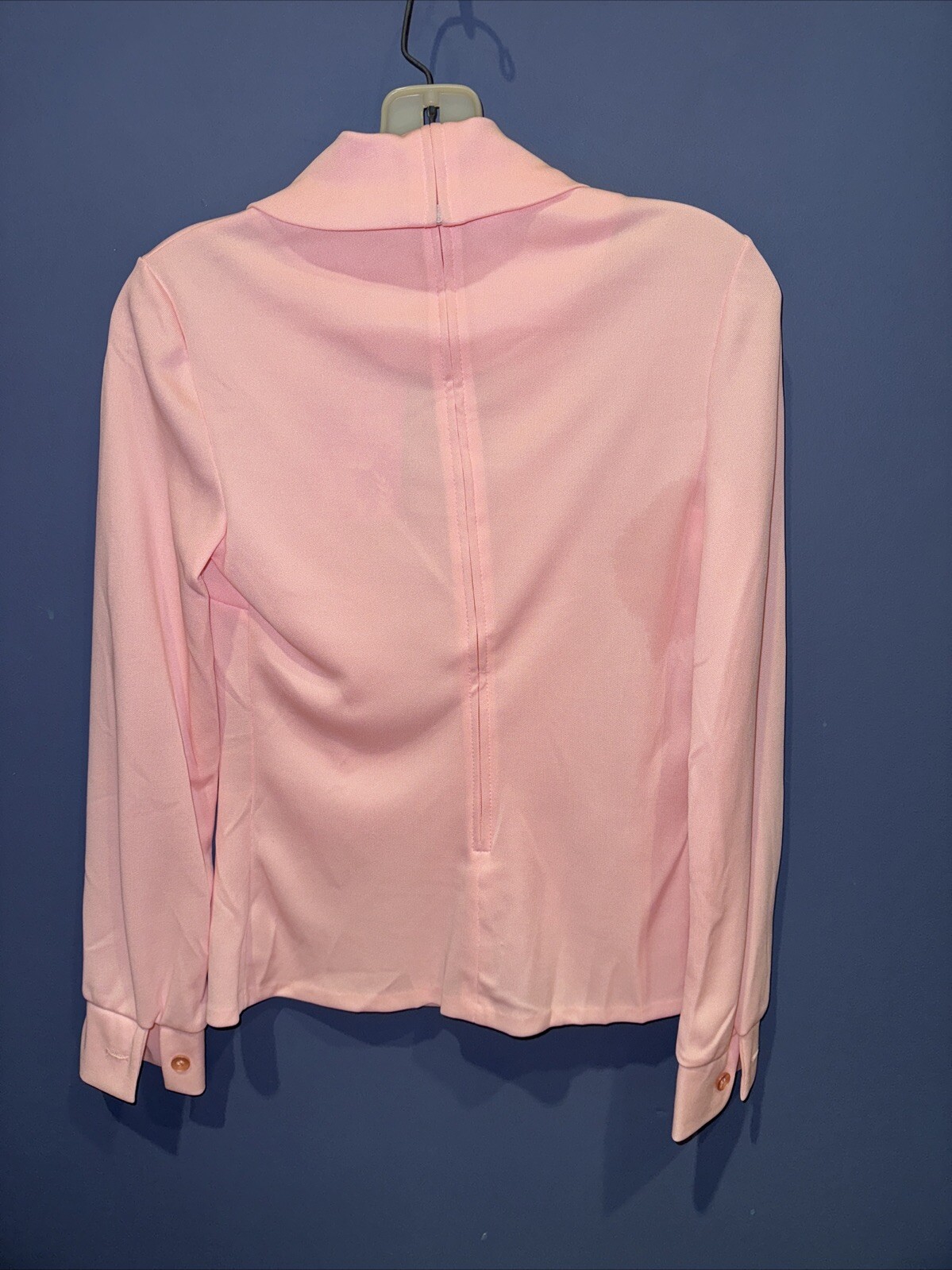 Womens 6 Pink Top, Butte Knit, Jonathan Logan, Pink, Secretary 1960 Neck Tie NWT