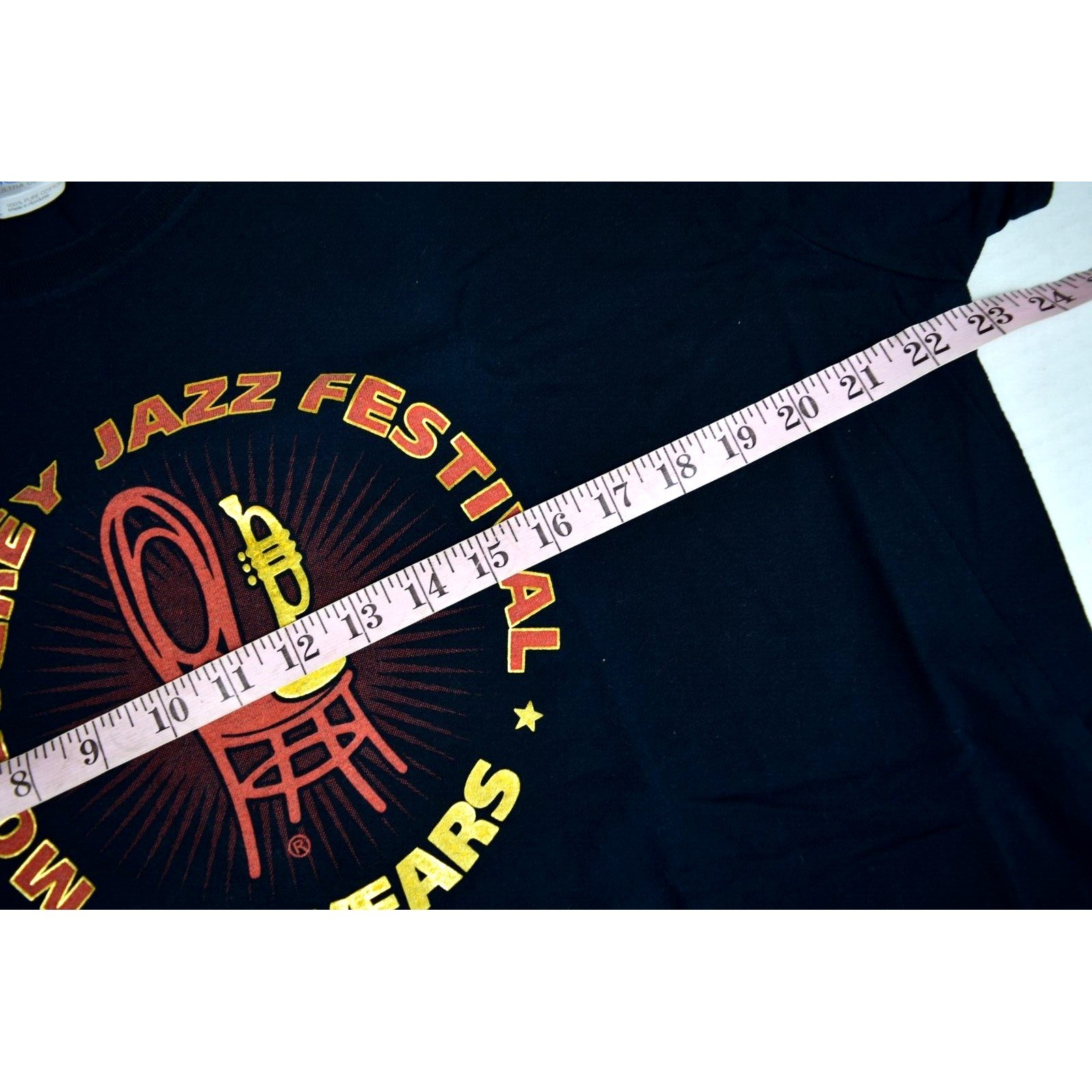 Vintage T-Shirt Black Gildan Size L Monterey Jazz Festival 50 Years c.2008