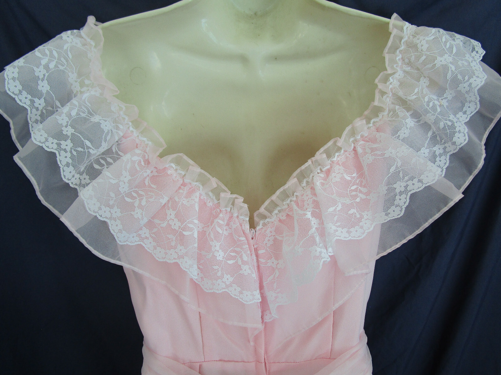 Vtg PINK Cottagecore Fancy Frocks Phyllis Gerrans Southern Belle Prom Dress 7