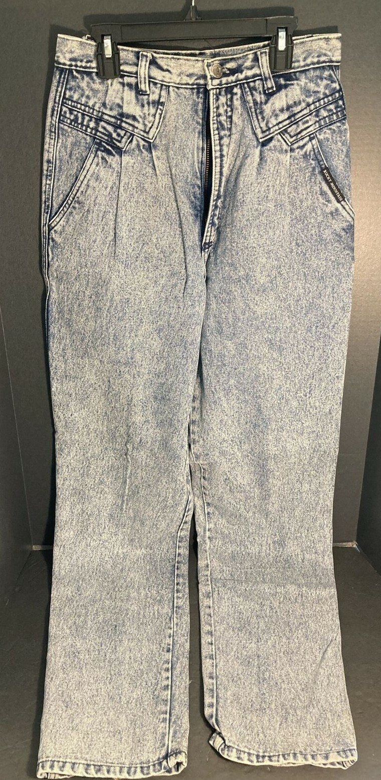 Vintage Rocky Mountain Jeans High Rise Size 30/11 Inseam 35 Denim Blue