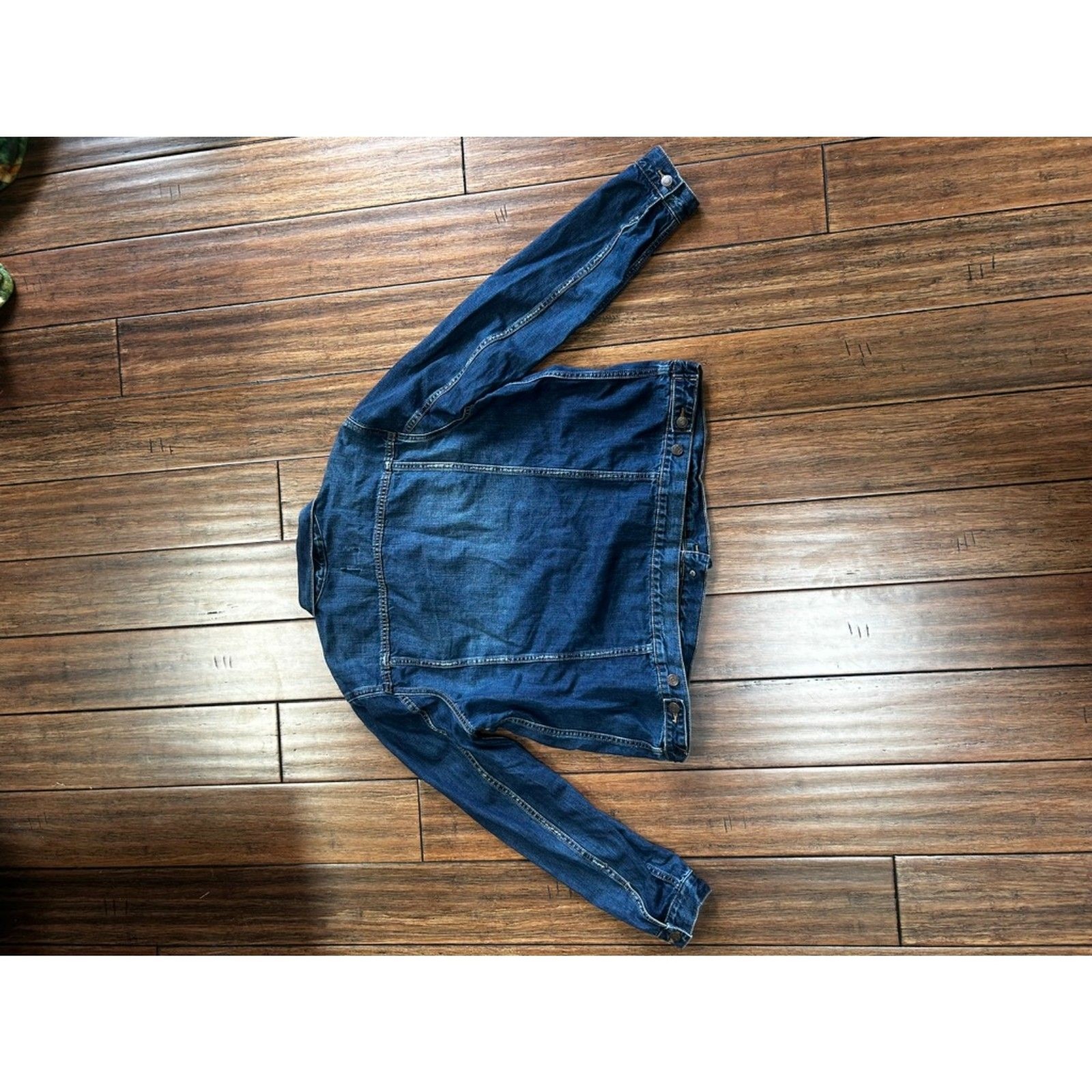 GAP Denim Jacket Large Dark Wash Trucker Jean Jacket 100% Cotton XXL