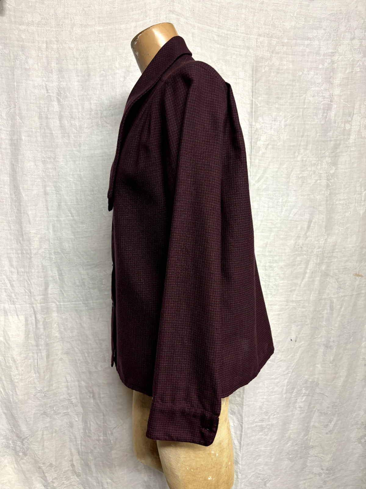 Women’s Vintage 1980s Gerard Darel of Paris Wool Top Blouse Neck Tie