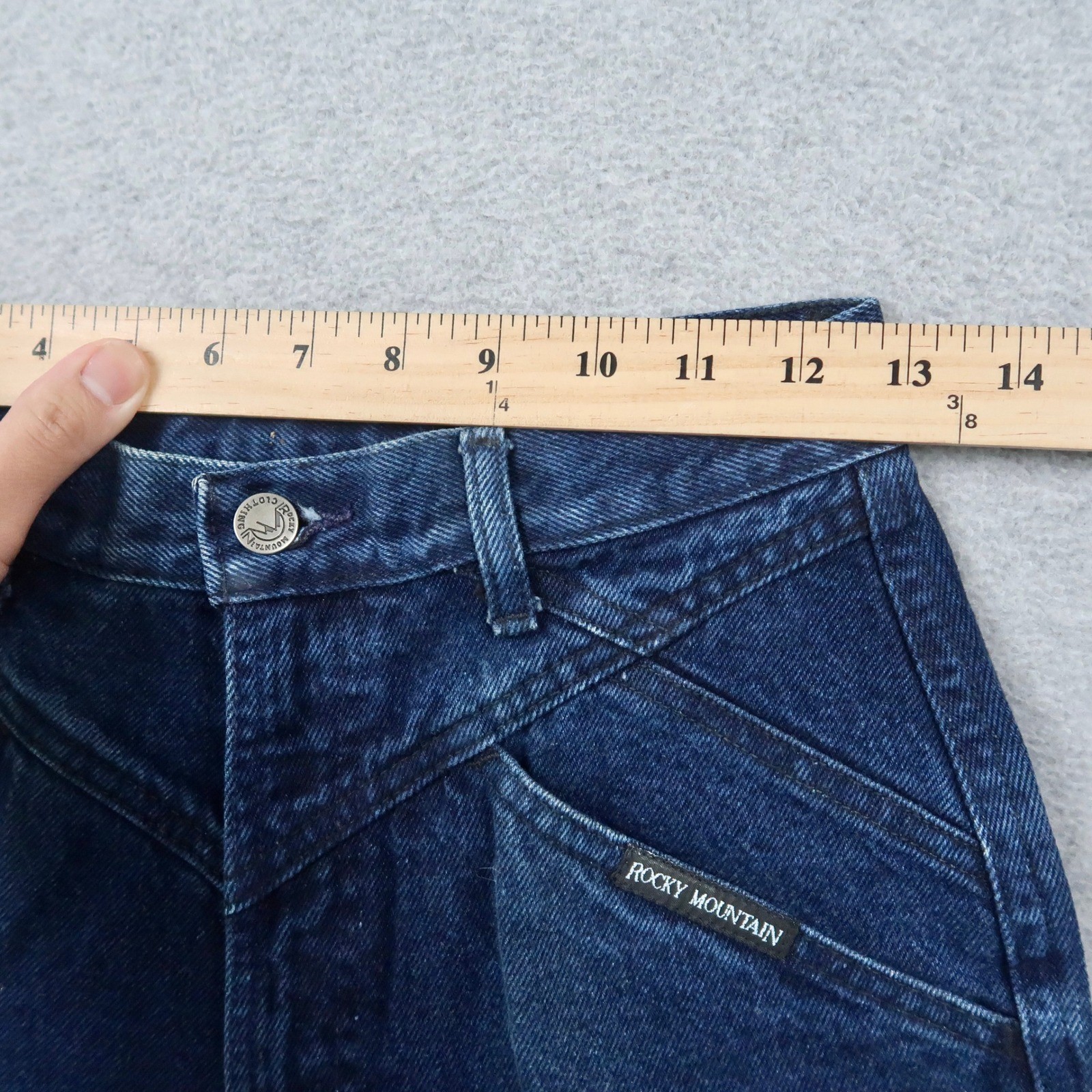 Rocky Mountain Clothing Co Vintage Western Jeans Dark Wash High Waist 29/9 x 36