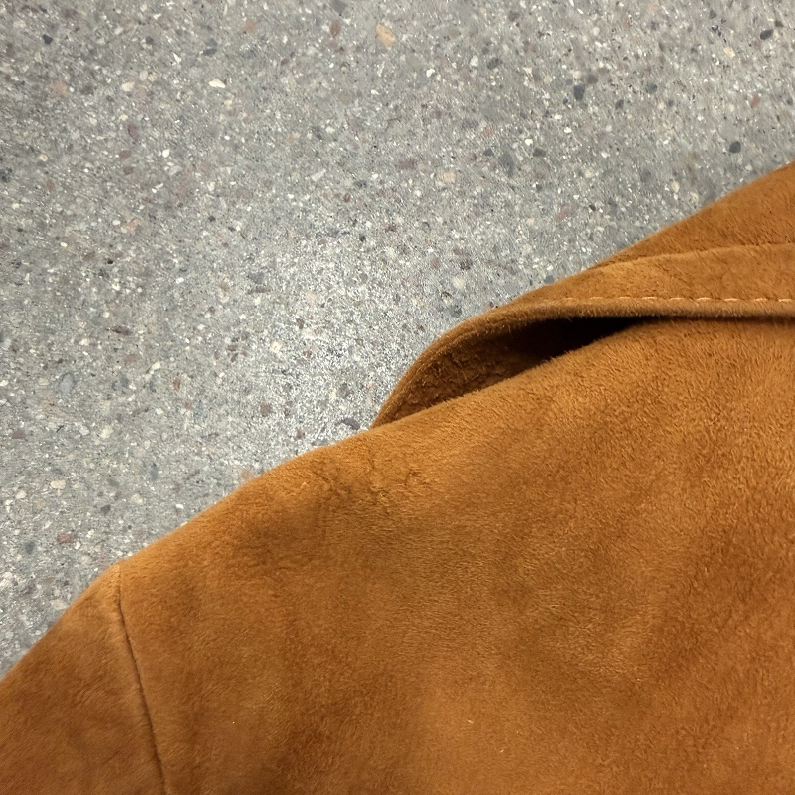 Vintage Imperial Leather And Sportswear Long Suede Coat Size 10