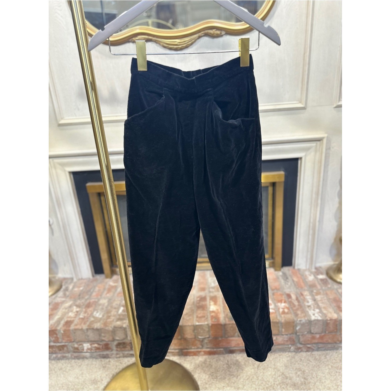 Casual Time of California Velveteen Pants XS Dark Academia Pinup Retro Glam