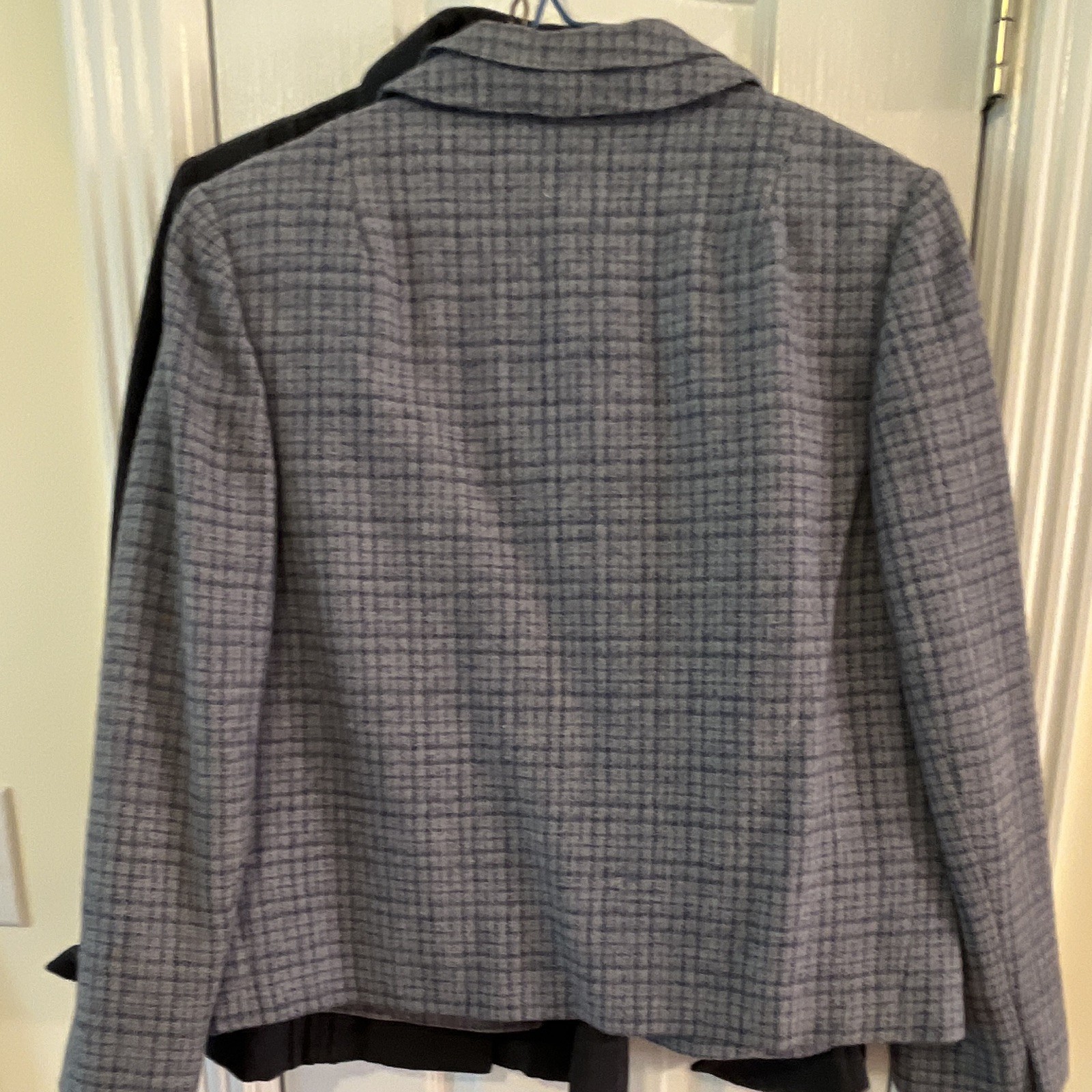 Vintage Women 1960s Hymson BUNDLE of 2 Wool Tweed Plaid Lined jackets size M