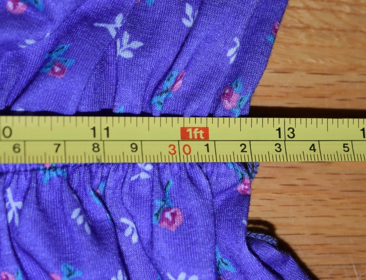 VTG NOS Womens Dress Purple Floral Union Label USA Sears See Measurements 14