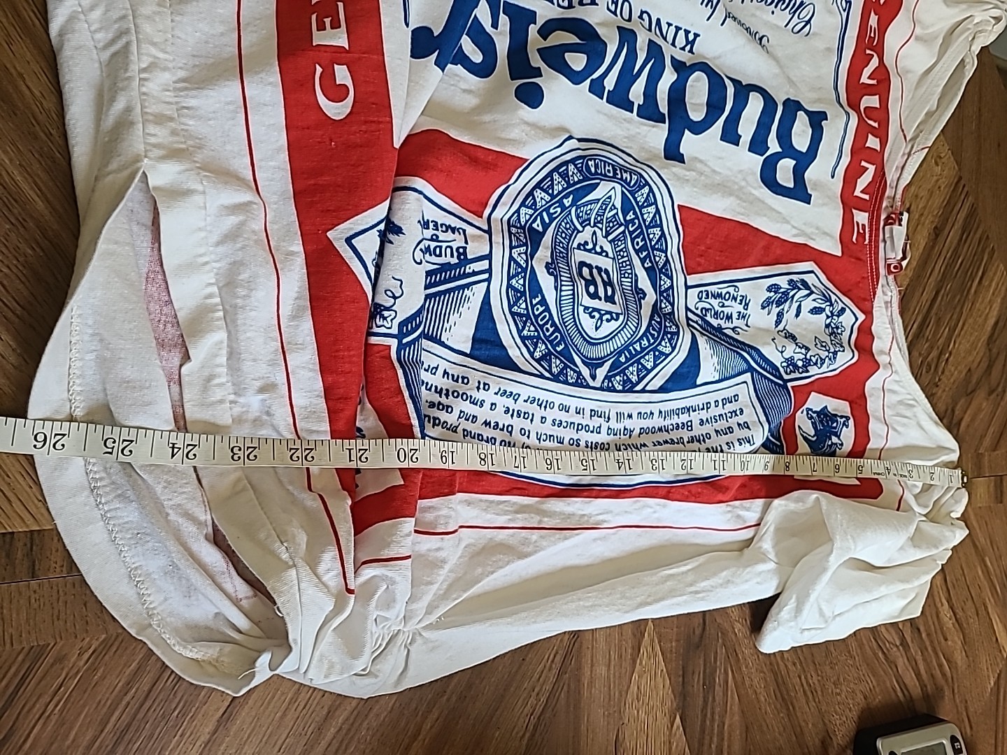 Carabella Collection Vintage Budweiser Romper Single Stitch Coverup OSFA USA