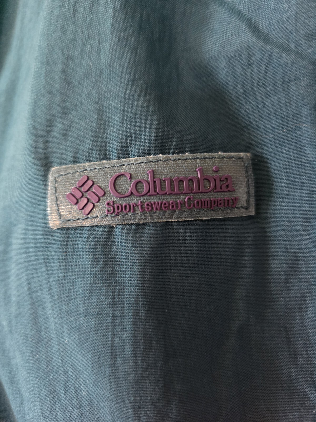 Vintage Columbia Sportswear Jacket Teal Burgundy Medium Unisex