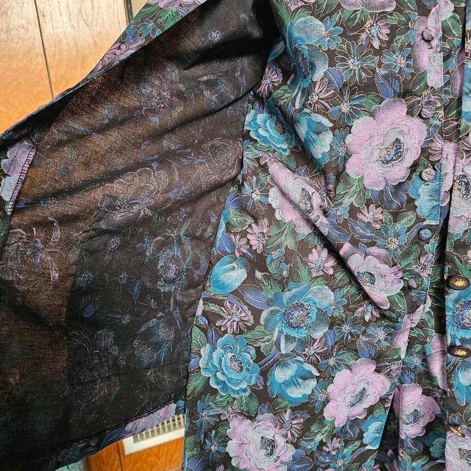 Vtg 80s Corporate New Wave Punk Secretary Shorts Office Power Suit Romper M/L