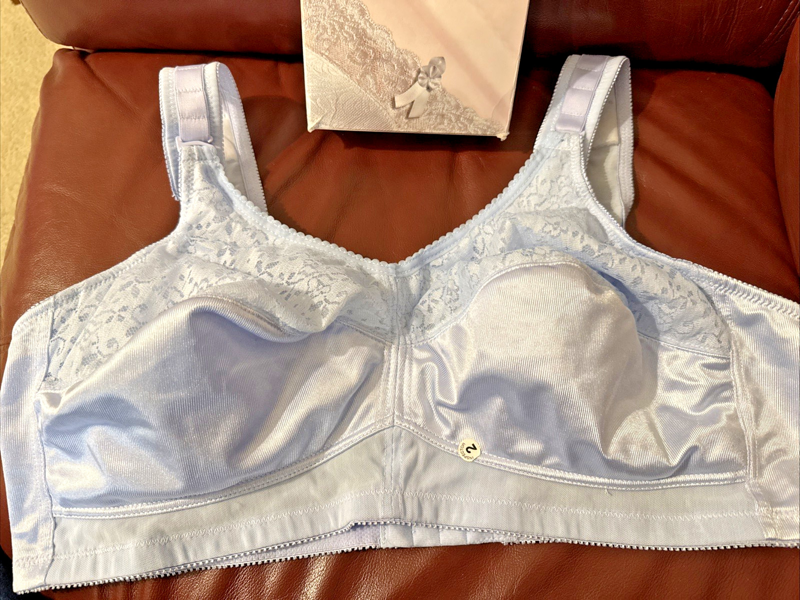 NEW Jodee Surgical Style 3217 Post Mastectomy Bra BLUE w/Pockets USA-MADE 44C