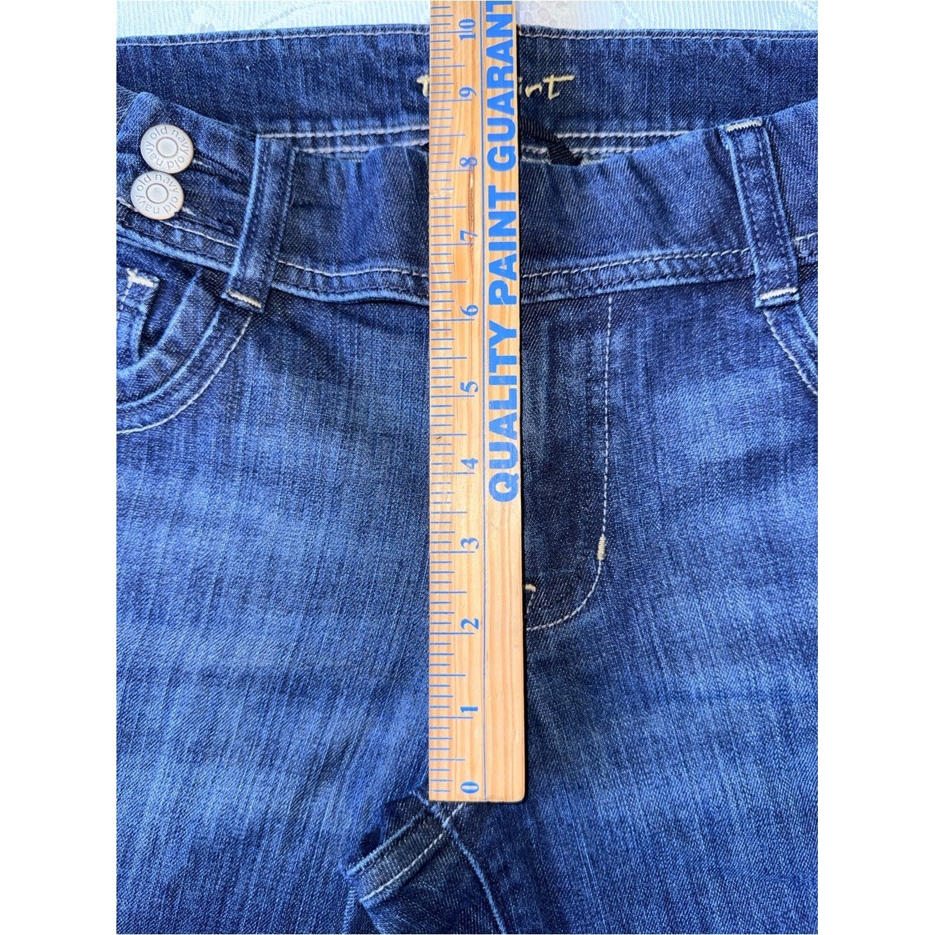 Old Navy The Flirt Bootcut Jeans Size 10 Mid-Rise Dark Wash Holiday 2008 Vintage
