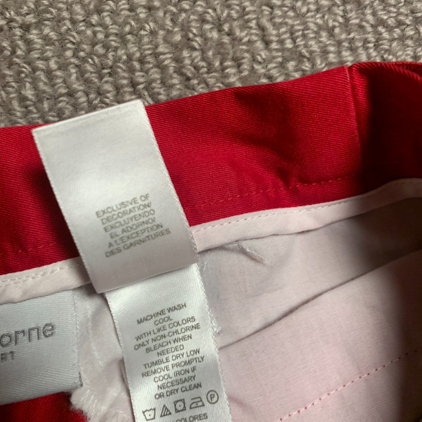Vintage Liz Claiborne Lizsport Pants Women 4 Red Capri Pockets
