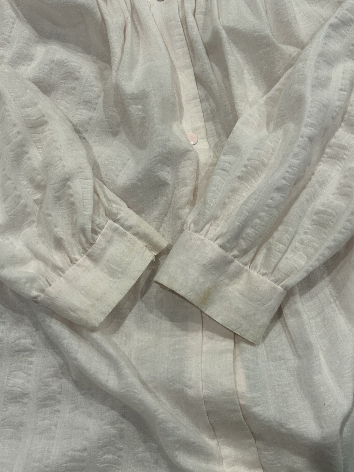 Vintage House Dress Nap Dress Nightgown Cottagecore Long Sleeve Size S M