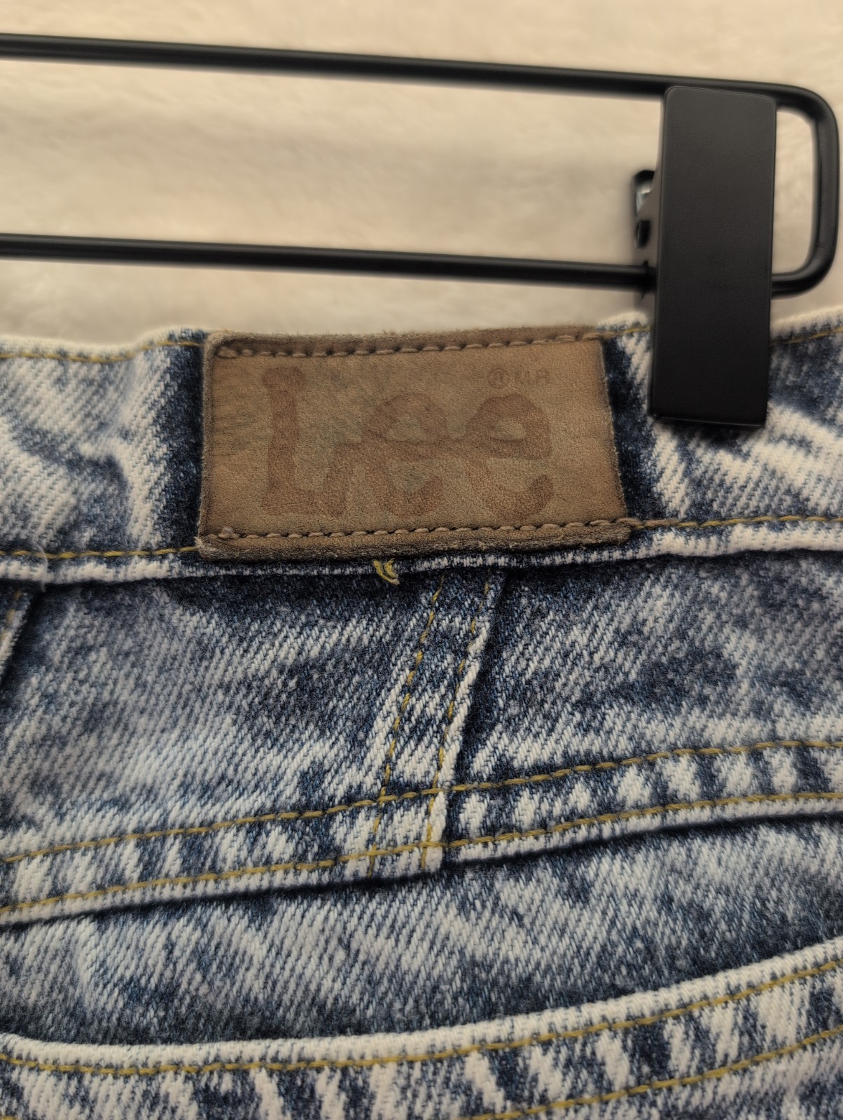 VTG Lee Riders Acid Wash High Waisted Relaxed Fit Tapered Mom Jeans Sz 14 M