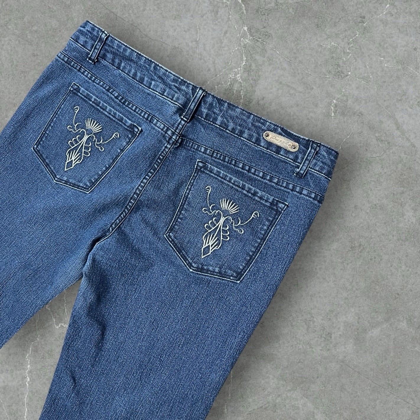Vintage 2000s y2k / 2010s Embellished Style & Co Premium Jeans Size 8 (32″)