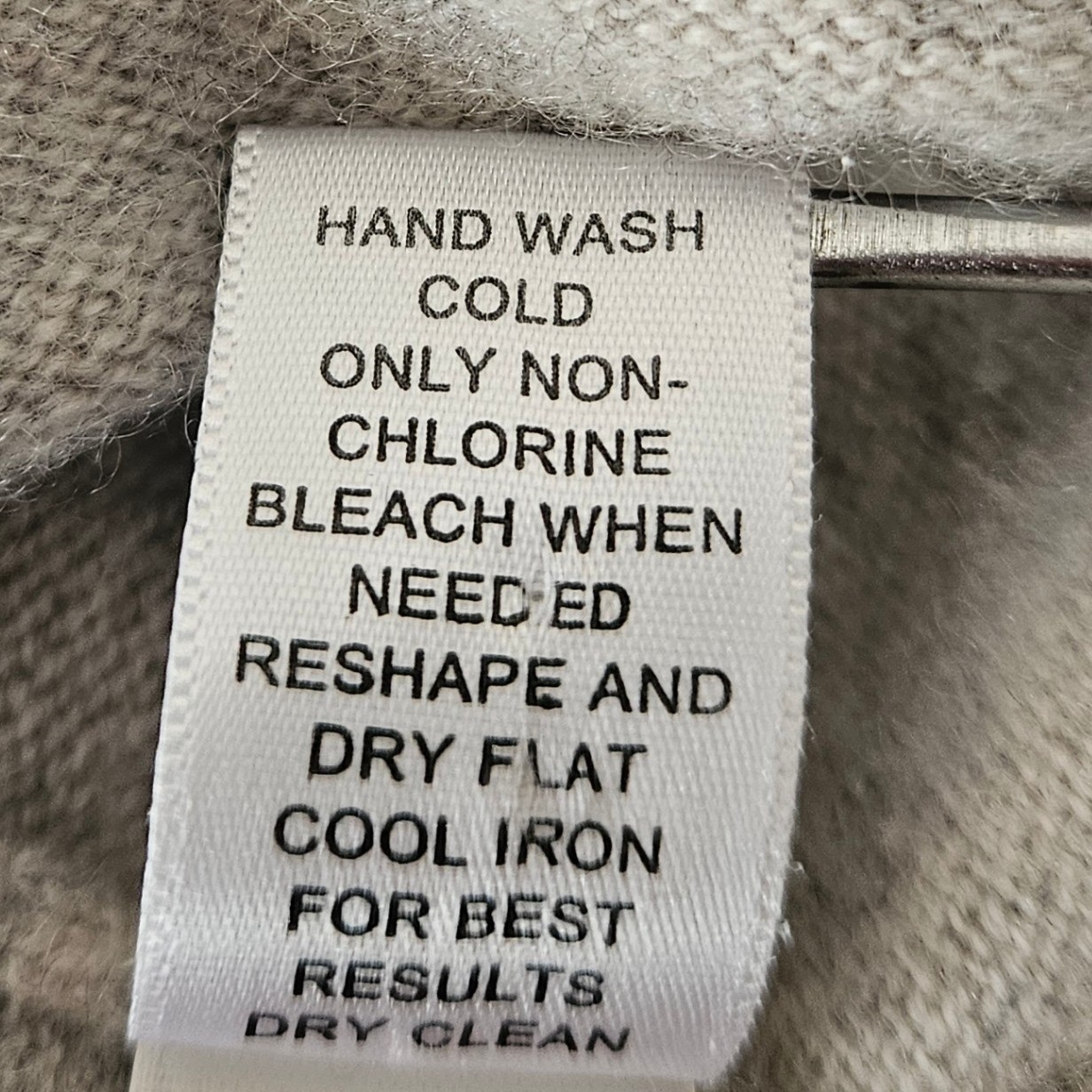 Vtg J.Crew 100% Cashmere Gray Sweater XXS FALL 2004 AS-IS Read Description