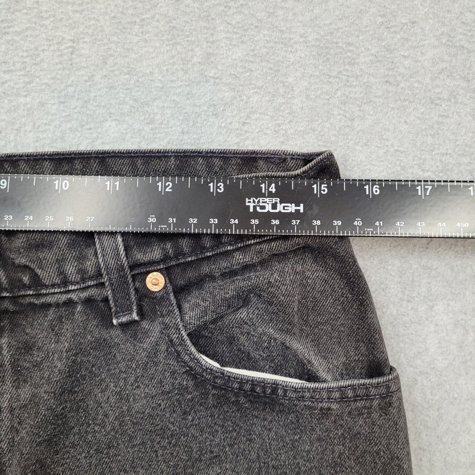 Levi 551 Relaxed Fit Tapered Leg Jeans Women 14 Med Black 28×30 Vintage USA 1995