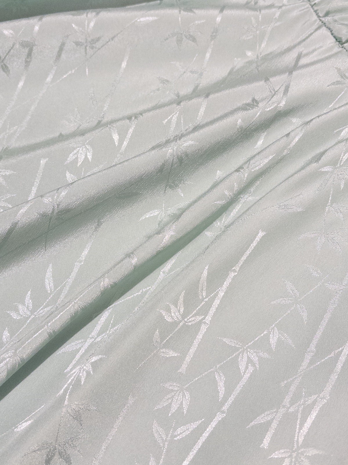 1950’s Handmade Mint Pale Blue Seafoam Green Flare Ruffle Day Dress