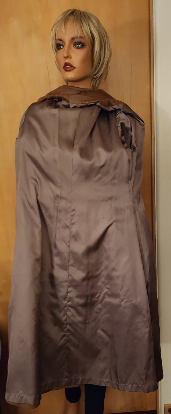 WOMEN’S NEW ENGLAND SPORTSWEAR CO. VINTAGE 70’s LEATHER & SUEDE FULL LENGTH COAT