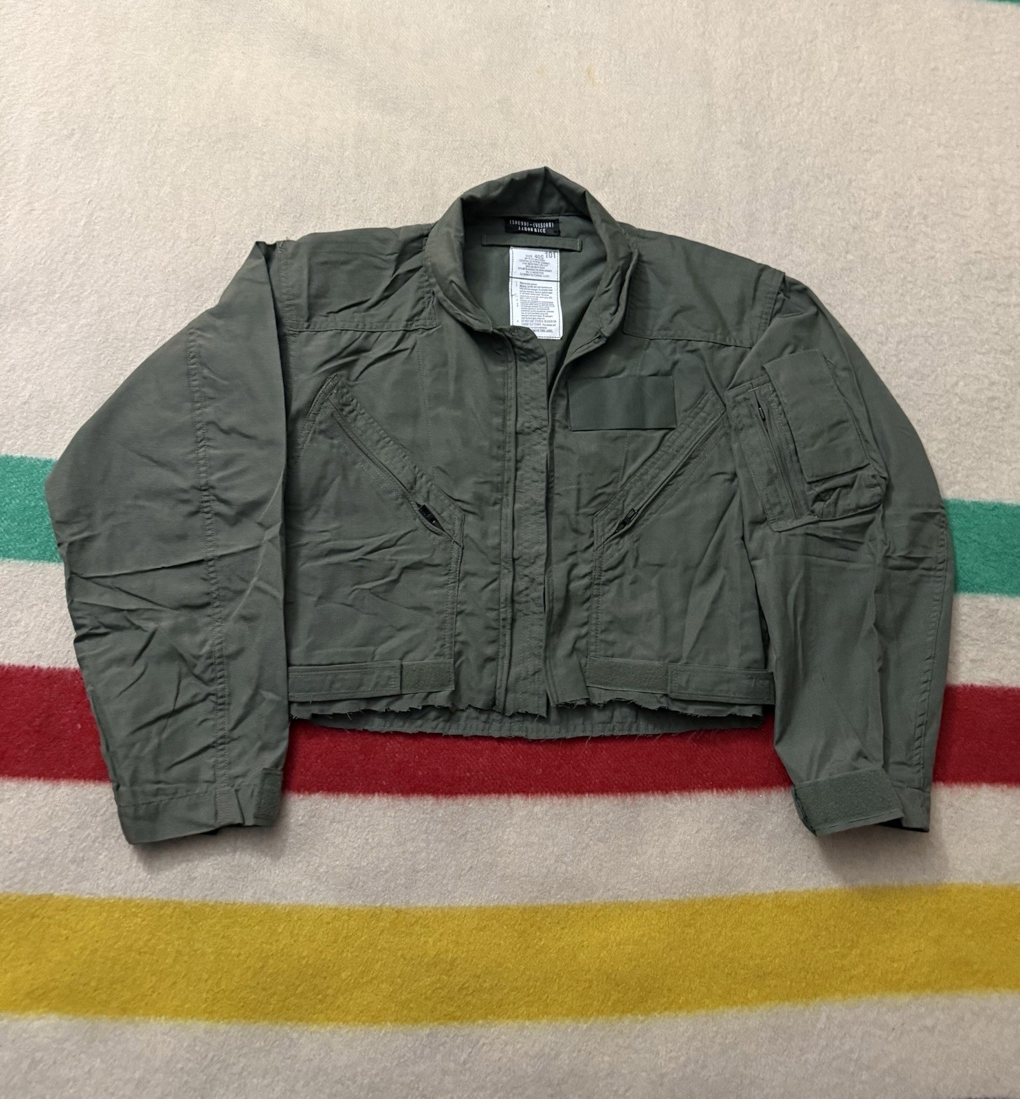 1:1 Custom 90s Vintage Sound Plus Vision AirForce Coverall Cropped Jacket Womens
