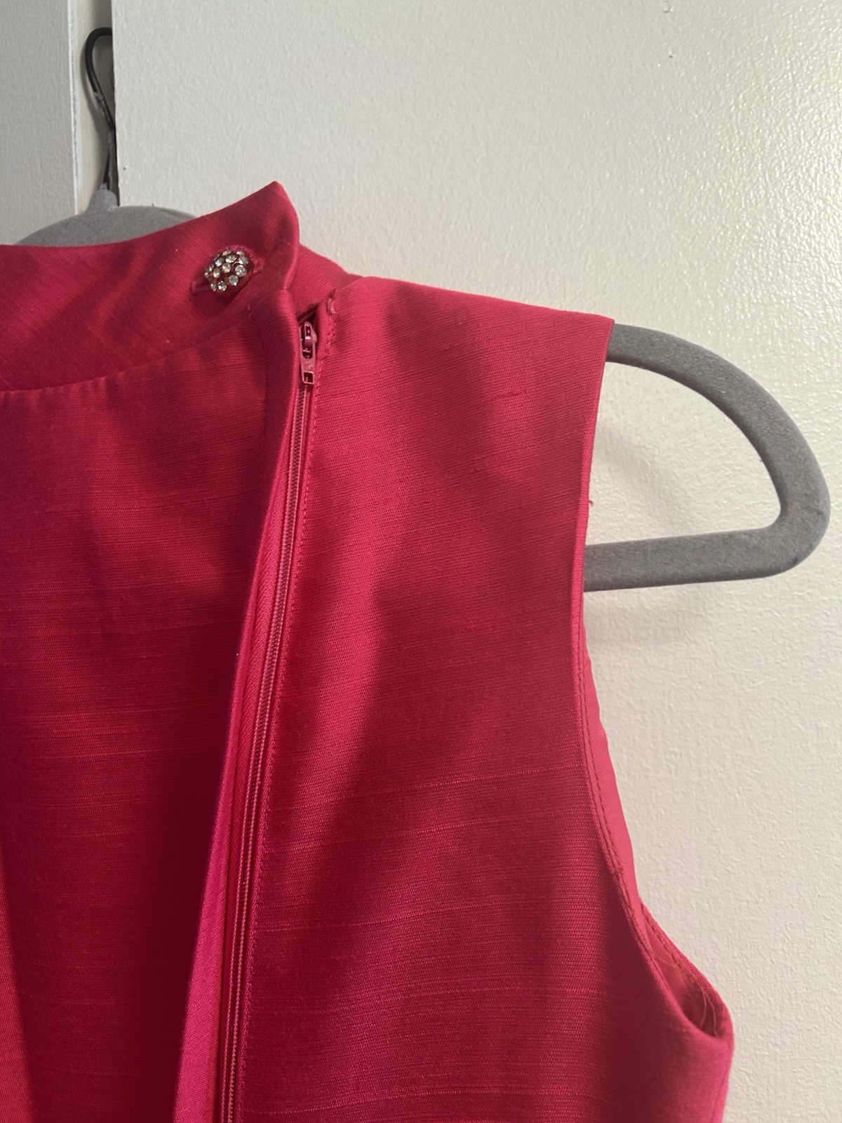 Vintage 1950s Maggi Stover Hot Pink Mod Sheath Dress Style 4129 NWT